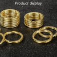 thumbnail image 3 of Stainless Steel S - 20 Pcs Gold Round Split S For Keychains - Metal Keychain Rings, 3 of 5