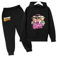 thumbnail image 3 of Sudadera con capucha para niños, abrigo de moda, estampado de viaje de anime para niños y niñas de 3 a 12 años, camiseta y pantalones, conjunto informal con capucha de 2 piezas, 3 of 5