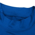 thumbnail image 5 of ZVAVZ Mens Stand Collar Athletic Shirt Long Sleeve Slim Fit T-Shirts Crew Neck Gym Workout Tee Shirt Bodybuilding Running Tops Blue M, 5 of 9