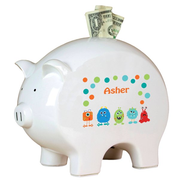 Personalized Piggy Bank Monsters