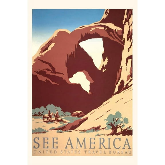 Pocket Sized - Found Image Press Journals: Vintage Journal See America Travel Poster (Paperback)