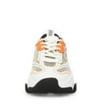 thumbnail image 5 of Steve Madden Possession White/Grey Lace Up Boyfriend Chunky Platform Sneakers (White/Grey/Orange, 10), 5 of 9