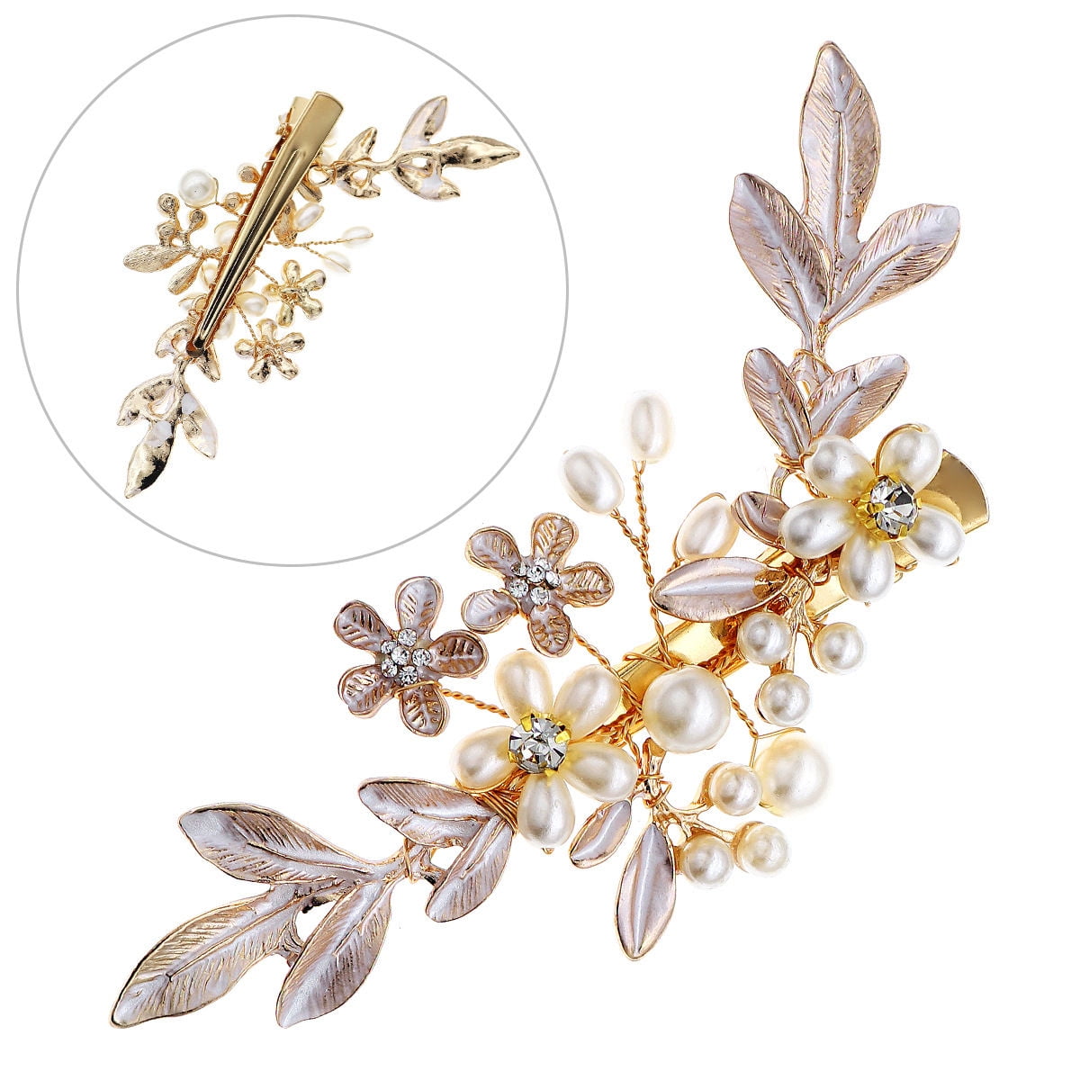 EKE Women’s Hair Clip Vintage Retro Back-Wear Elegant Hair Accessory with Fashion Texture