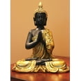 thumbnail image 2 of Buddha Statue for Home Decor or Outdoor, Gold, 13" Tall, 2 of 8