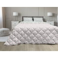 thumbnail image 1 of Botanical Down Alternative Comforter, Leaves and Branches Pattern in Monochrome Design Foliage Art, Microfiber Quilt for All Season, 5 Sizes, Deep Sky Blue Sea Blue, by Ambesonne, 1 of 3