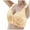 Beige, variant on Wdgfv Daisy Lace Bras for Women Front Closure No Underwire Comfort Senior Wireless Snap Closing Bra Beige 42