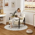 thumbnail image 3 of Sillón Individual Moderno, Color Beige + Madera Clara, Resortes de Nueva Tecnología, Homemake Furniture, 3 of 6