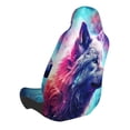 thumbnail image 2 of Wukai Starry Multicolored Wolf Full Set Car Seat Covers with Soft Padding Universal Auto Front Seats Protector and Cushion Mat, 2 of 5