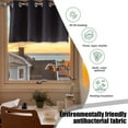 thumbnail image 7 of Short Light Blocking Curtains Kitchen Window Treatment Polyester Cafe Style Drapes with Grommets for Bathroom Office Small Windows, 7 of 7