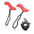 thumbnail image 2 of Scie à Main Portable Extérieure avec Fermeture Éclair pour Camping Survie Chaîne Rouge,1pcs, 2 of 3