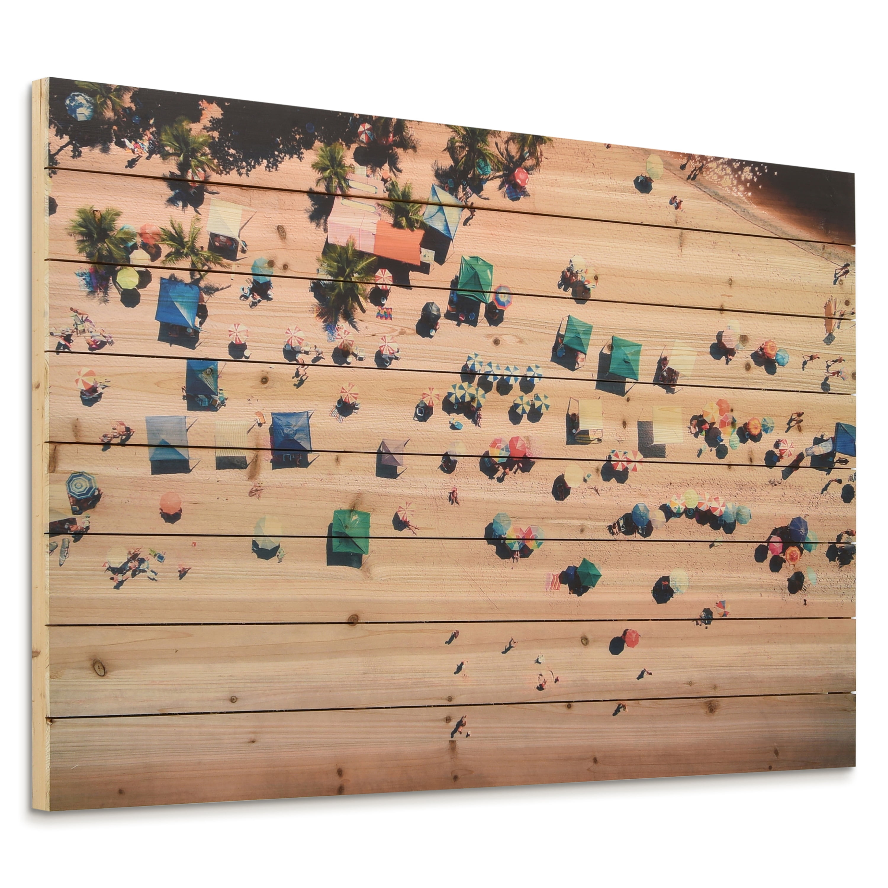 Empire Art Direct Beach Print on Solid Wood Wall Art, 30" x 45", Ready to Hang