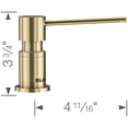 thumbnail image 2 of Lato Soap Dispenser, Satin Gold, 2 of 3