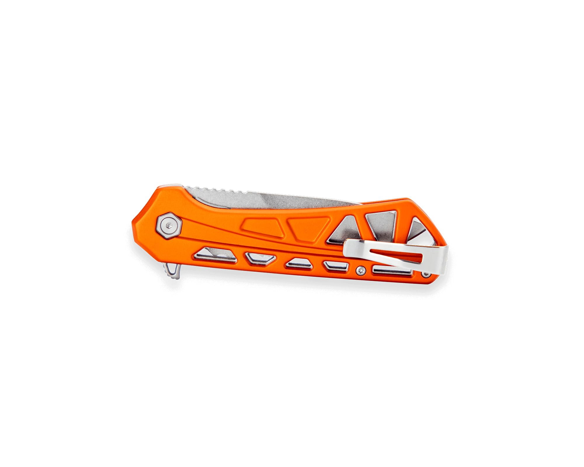 Buck Knives 812 Trace Folding EDC Knife, 3.23” Pocket Knife Blade, Orange, 3.95 oz