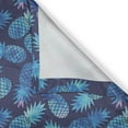 thumbnail image 6 of Ambesonne Pastel Valance & Curtain, Tropical Pineapple Blue, 55"x36", Dark Blue Pale Blue, 6 of 6