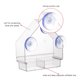thumbnail image 4 of Irfora Comedero de pájaros transparente con ventosas súper fuertes Bandeja extraíble recargable a prueba de intemperie Irfora Comedero para pájaros, 4 of 7