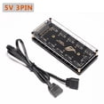 thumbnail image 1 of 10 Ports RGB Fan HUB Case for PC Computer Desktop 5V 3PIN ARGB Extension Splitter SATA Power Adapter for Gigabyte MSI ASUS 5V 3PIN, 1 of 6
