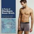 thumbnail image 2 of DOCKERS Mens Boxer Briefs Breathable Cotton Underwear for Men Pack of 5, 2 of 7