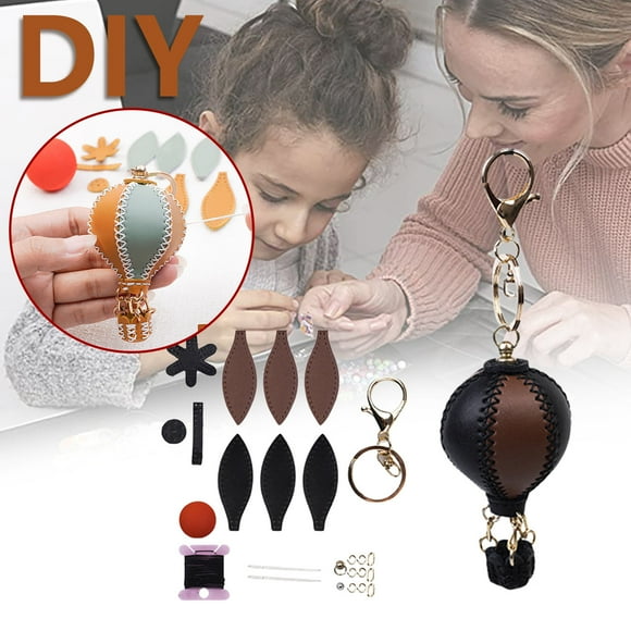 DIY Material Package For Leather Hot Pendant Hand Sewn Leather Mini Key Chain