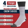thumbnail image 7 of Wrangler Men’s Warmest Lodge Socks, Heavyweight Boot Socks, 4 Pack, 7 of 7