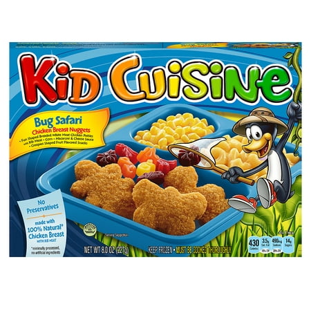 Kid Cuisine Bug Safari Chicken Breast Nugget Meal, 8 Ounce - Walmart.com