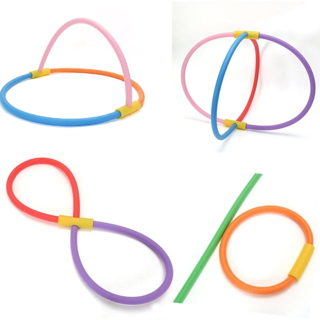 2 fideos de piscina con 2 conectores, fideos de espuma huecos de 59 pulgadas para nadar en la piscina, fideos de espuma