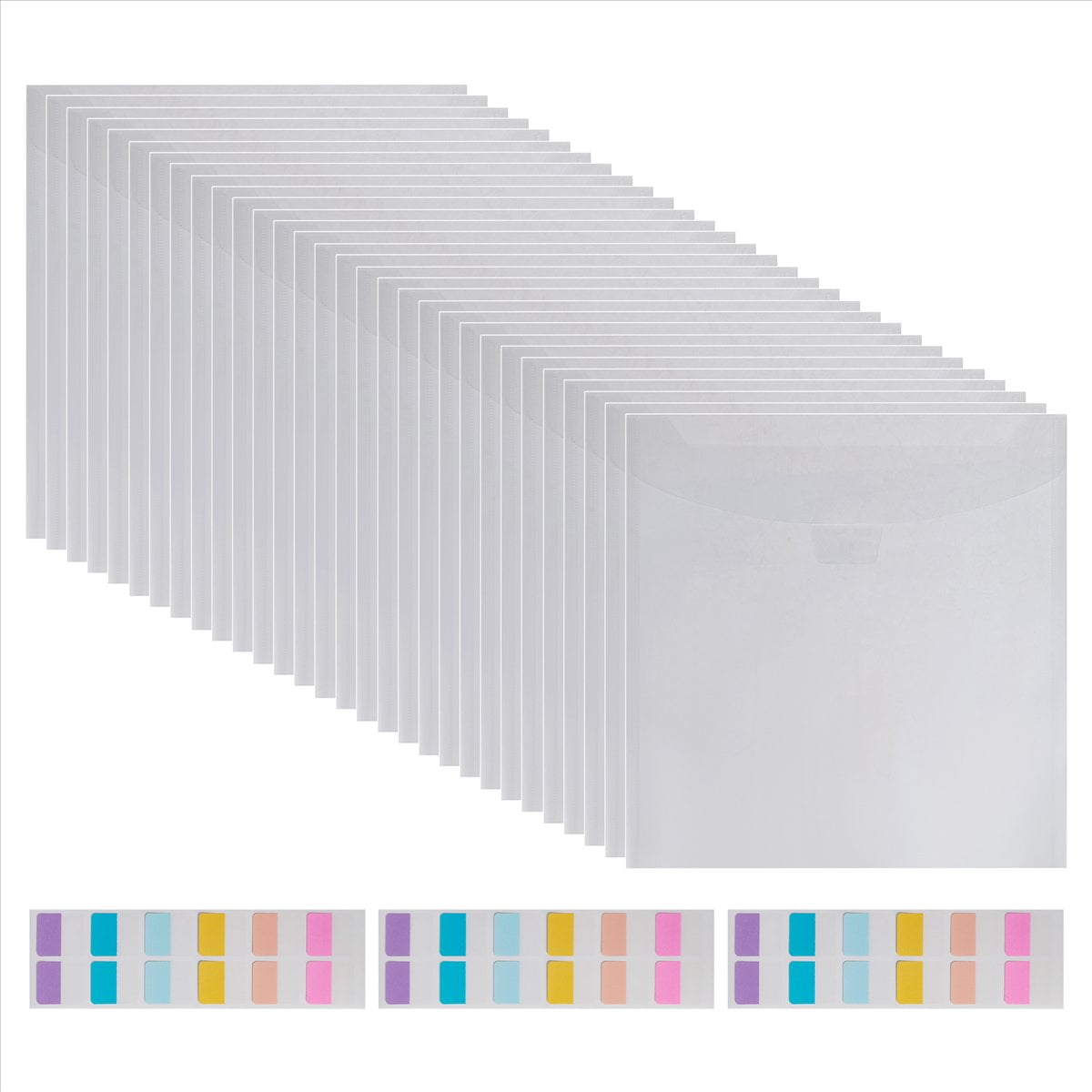 30-Piece Scrapbook Paper Storage Organizer,for 12 x 12 Inch Scrapbook Paper, Vinyl Records, and Cards Stock