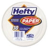 Hefty® Super Strong Paper Dinnerware, 6 3/4" Plate, Bagasse, 30/pack, 12 Packs/carton