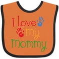 thumbnail image 3 of Inktastic I Love My Mommy Handprints Boys or Girls Baby Bib, 3 of 4