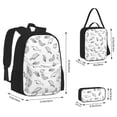 thumbnail image 2 of Easygdp Sea Turtle Mochila para Niños y Niñas con Set de Caja de Almuerzo y Estuche para Lápices 3 en 1, Mochila Escolar Estampada para Adolescentes, 2 of 7