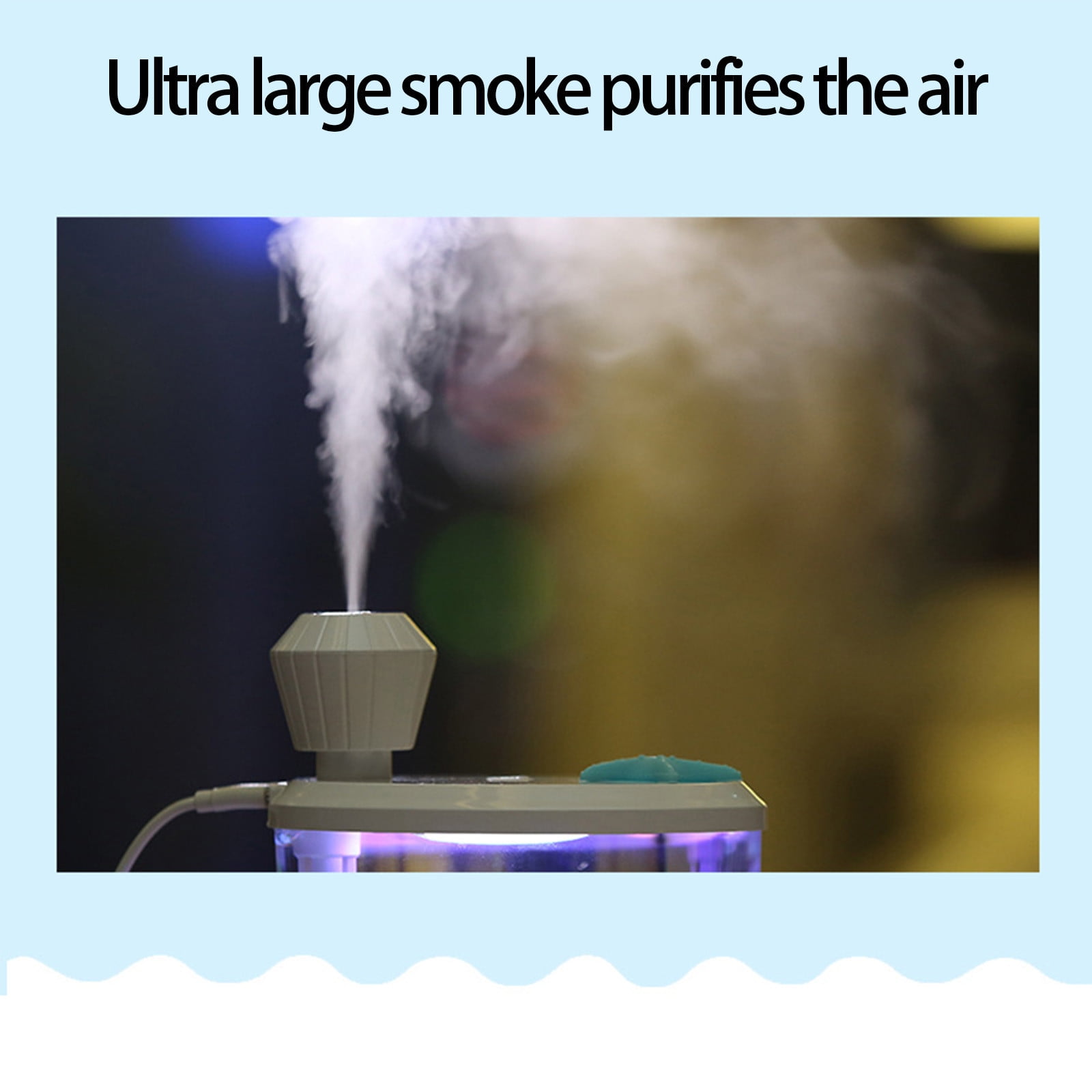 Kbndieu Fish Tank Portable Humidifier 460ml Cold Mist Small Humidifier USB Super Quiet Desktop Humidifiers for Baby Bedroom Travel Office Home on Clearance