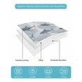 thumbnail image 5 of Quilts Queen Size, Blue Sharks Coastal Soft Comforter Bedding Set for Bed, Summer Beach Ocean Nautical Lightweight Quilted Bedspread with Pillow Cover(2 Pieces) for All Season, 90x96 Inch, 5 of 6