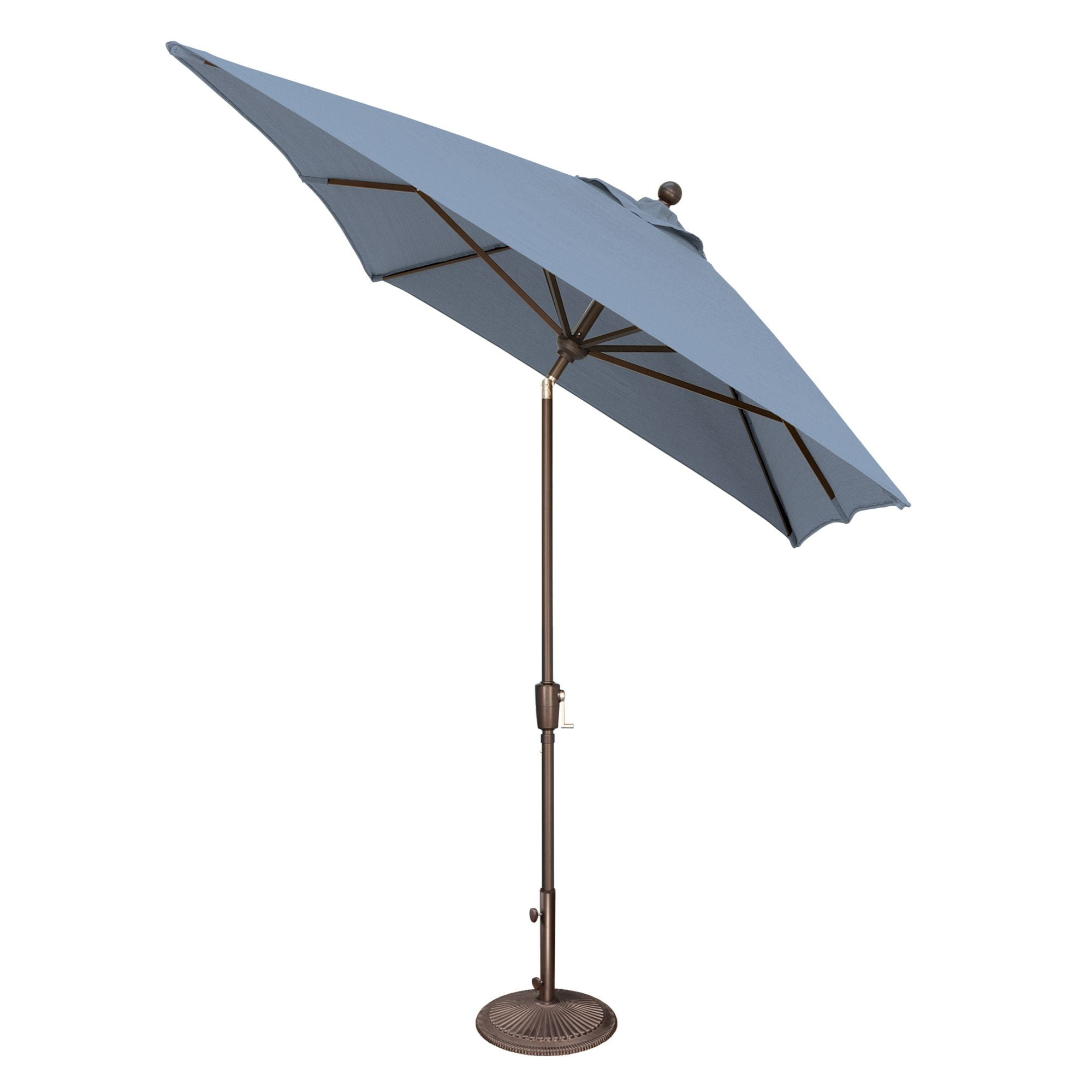 SimplyShade 10ft Outdoor Patio Rectangle Market Umbrella with Bronze Push Button Tilt, Lemon Yellow