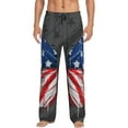 thumbnail image 2 of Lsque Butterfly With USA Flag Print Men's Pajama Pants, Lounge Pant - Comfortable Home Wear,Elastic Waistband, Stylish Design-XX-Large, 2 of 9