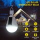 thumbnail image 3 of (paquete de 2) Bombilla de luz solar de 12 W Bombilla de emergencia solar portátil Impermeable 3 modos de iluminación Bombilla de energía solar recargable USB para falla de corte de energía, 3 of 5