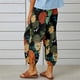 thumbnail image 3 of Pantalones tobilleros finos para mujer, pantalones cónicos con farol y cintura media con estampado a la moda, tipo 1 XL, 3 of 7