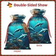 thumbnail image 2 of Naloa Hawaiian Ship Dolphin Drawstring Christmas Bags, 3D Xmas Gift Bags, Christmas Wrapping Bags, Xmas Goodie Bags, Treat Pouch Bags, Party Favor Bags-Small, 2 of 9