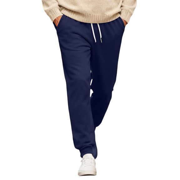 Joggers for Women Plus Size Lightweight Workout Sweatpants Casual Cinch Bottom Sweatpants Fall Fashion Outfits Navy M