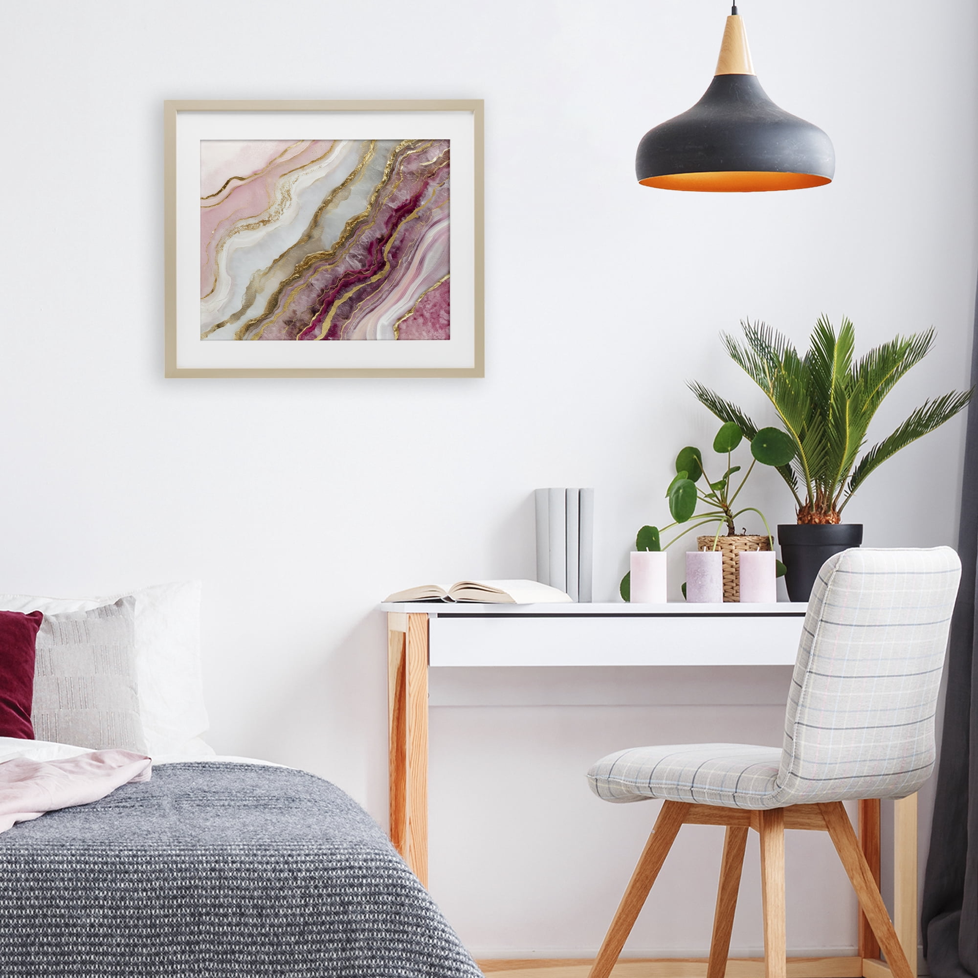 Stupell Industries Frozen Petal Stone Birch Framed Print Under Glass, design by Svetlana Aleynikova