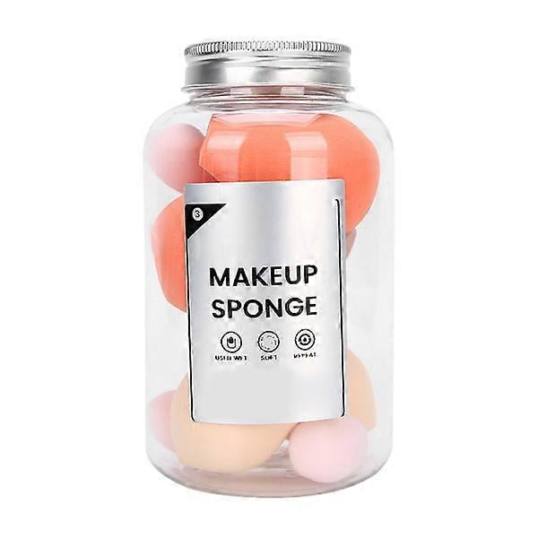 MAANGE 8 pcs makeup puffs wet dry dual use makeup soft powder puff makeup tools 4 colors.