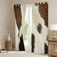 thumbnail image 3 of Manfei Chic Cow Print Black Out Curtains for Adult, Rustic Farmhouse Curtains Pack of 2 (42x63 Each), Simple Fashion Style Bedroom Curtains, Window Curtains Room Decor, 3 of 6