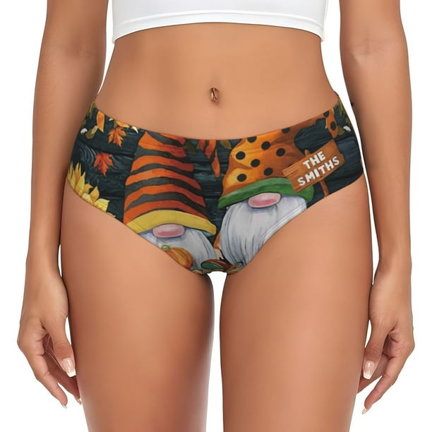 Fotbe Welcom Fall Calzones Estampados para Mujer – Ropa Interior de Algodón, Cómoda, Suave y Elástica-XX-Large