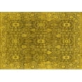 thumbnail image 1 of Ahgly Company Machine Washable Indoor Rectangle Oriental Yellow Industrial Area Rugs, 2' x 4', 1 of 4