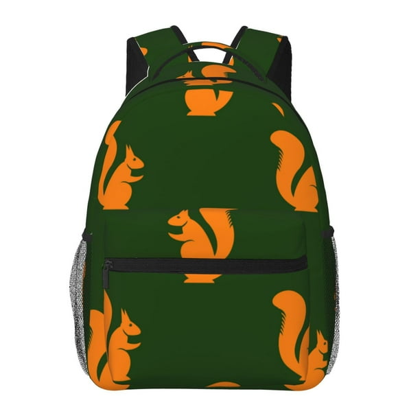 Balery Bold Squirrel Silhouettes Mochila Escolar Impresa, Mochila Ligera para Viajes Casual, Mochila Duradera y Cómoda Multifuncional, Mochila para Laptop-One Size