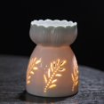 thumbnail image 2 of Essential Oil Burner, Ceramic Candle Burner, Diffuser Candle Holder with Candle Holder, Night Fragrance Lamp, Aromatherapy Diffuser, 2 of 5