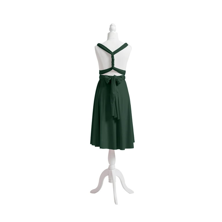 72styles Knee Length Short Infinity Dresses for Bridesmaids Convertible  Dresses Transformer Multiway Twist Wrap Midi Dresses - Walmart.com