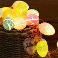thumbnail image 1 of Guirnaldas de luces decorativas, 10 luces LED de 2 m con forma de huevo, luz de huevos de Pascua con pilas, interior para primavera, árbol, conejo, exterior, dormitorio, cumpleaños, boda, fiesta,, 1 of 5