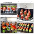 thumbnail image 2 of Tenedores para barbacoa Leyfeng, tenedores verticales para barbacoa, juego de brochetas para barbacoa, para picnic y camping, 2 of 4