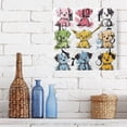 thumbnail image 6 of Colorful Doodle Dogs Wall Clock Decorative Square Silent Non-Ticking Operated Clocks Aesthetic for Bedroom Living Room, 6 of 8