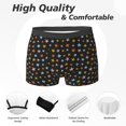 thumbnail image 2 of Men's Boxer Briefs, colorful starfish print Soft Comfy Mens Underwear Boxer Briefs Breathable With Widen Waist, 2 of 7