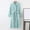 Light Blue, variant on Lilgiuy Women's Fashion Robe Bathrobe Lengthening Keep Warm Lapel Same Style for Men and Women Long Sleeve Pajama for Daily Wear